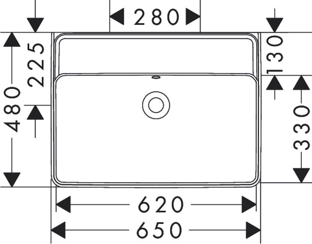 https://raleo.de:443/files/img/11eeea3ea082c26092906bba4399b90c/size_l/Hansgrohe-Xanuia-Q-Waschtisch-650-480-ohne-Hahnloch-mit-Ueberlauf-SmartClean-Weiss-61152450 gallery number 1